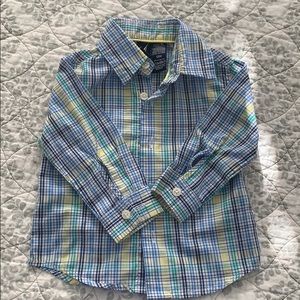 Nautical 12 month boys button up